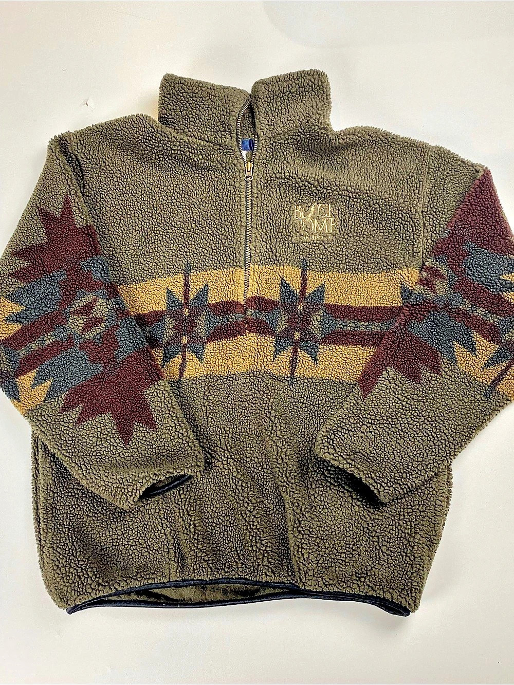 Vintage Aztec Blackcomb Clothing Co. Whistler Men's Fleece Quarter Zip Pullover